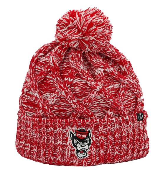 Ladies Heather Knit Hat With Pom -